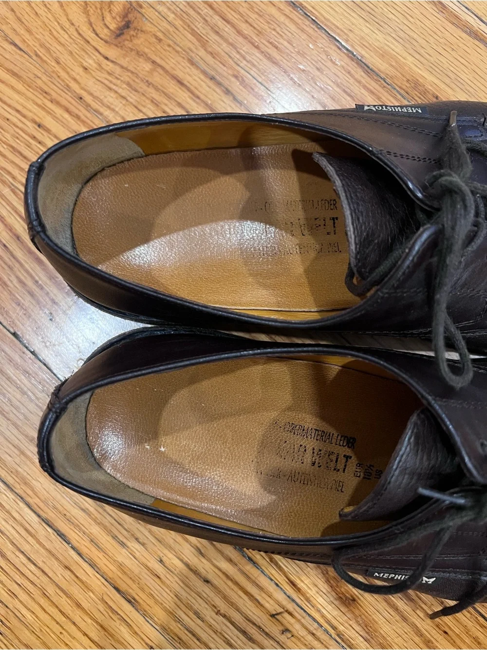 Mephisto Men's Melchior Derby dark brown, Oxford. Size 11